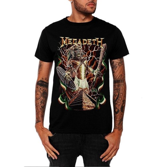 Anvil Other - Megadeth Aztec Vic thrash heavy metal rock Official T-Shirt XL Last NWT